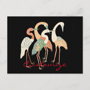 Carte Postale 4 grues japonaises Thunder_Cove