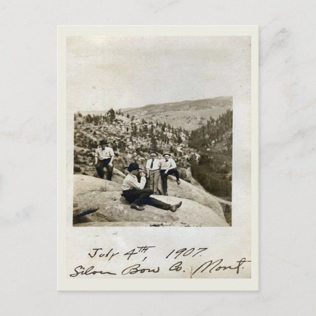 Carte Postale 4 juillet 1907 Silver Bow, Montana (Devant)
