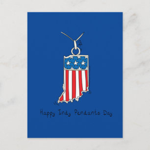 Carte Postale 4 juillet drôle American Indiana