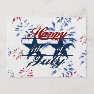 Carte Postale 4 juillet heureux