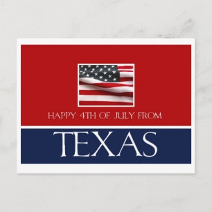 Carte Postale 4 juillet heureux du texas