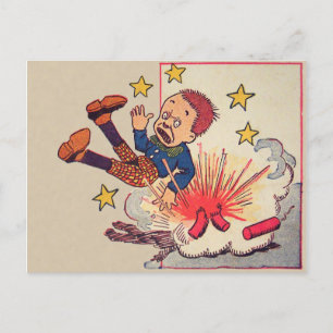 Carte postale 4 juillet vintage