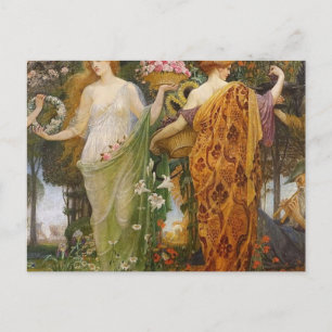 Carte Postale 4 Saisons Par Walter Crane