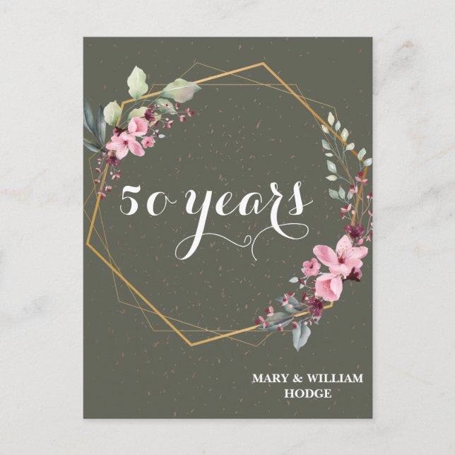 Carte Postale "50 ans de l'éternité : un anniversaire à retenir" (Devant)