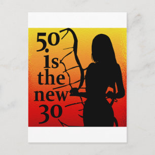 Carte Postale 50, c'est le New 30, 50e Birthday Venin !