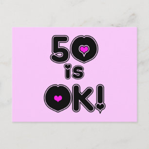 Carte Postale 50 est OK Anniversaire
