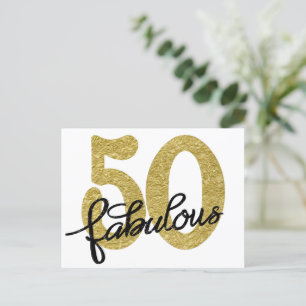 Carte Postale 50 et fabuleux   Noir et blanc d'or classique