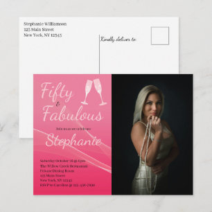 Carte Postale 50 et Fabuleux Photo de fête d'anniversaire 50 a
