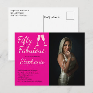 Carte Postale 50 et Fabuleux Photo de fête d'anniversaire 50 a
