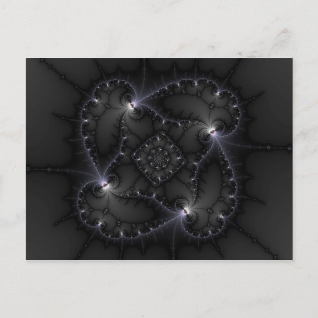 Carte Postale 50 Nuances De Gris - Art Fractal (Devant)