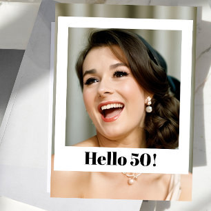 Carte Postale 50e anniversaire Photo moderne Surprise