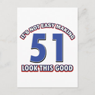 Carte Postale 51 ans Anniversaires