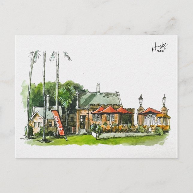 Carte Postale 52 : café du parc Victoria (Devant)