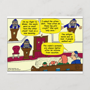 Carte Postale 531 Caricature de vacances Rabbi