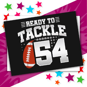 Carte Postale 54 ans Tackle Football Party 54e anniversaire