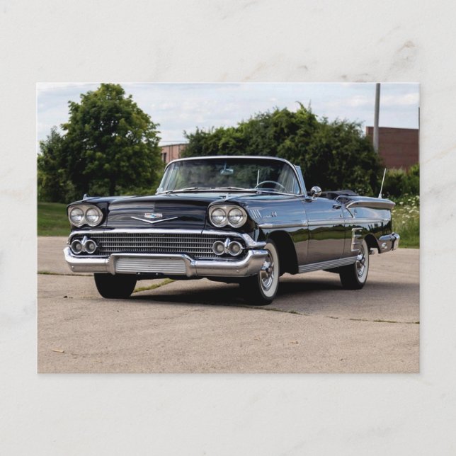 Carte Postale 58' Chevy décapotable (Devant)