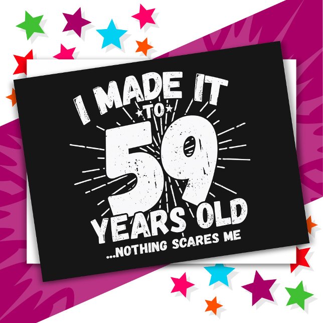 Carte Postale 59 Ans Mème Sarcastique drôle 59ème Anniversaire (Créateur téléchargé)