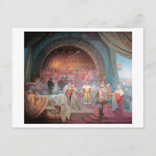 Carte Postale #5 Le roi de Bohême Premysl Otakar II, Mucha