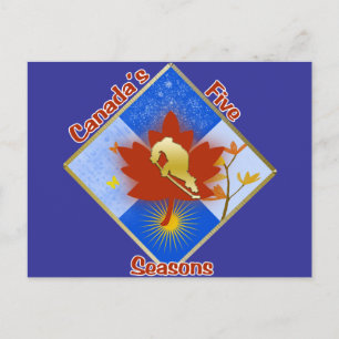 Carte postale 5 saisons du Canada