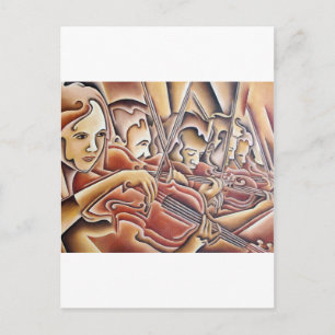 Carte Postale 5 violons