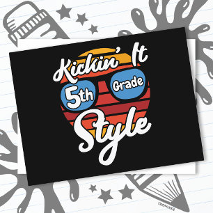 Carte Postale 5e année Première journée 5e année Retour à l'écol