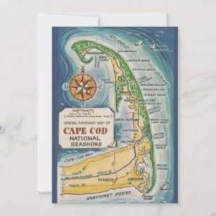 Carte postale 5x7 du Cape Cod National Seashore