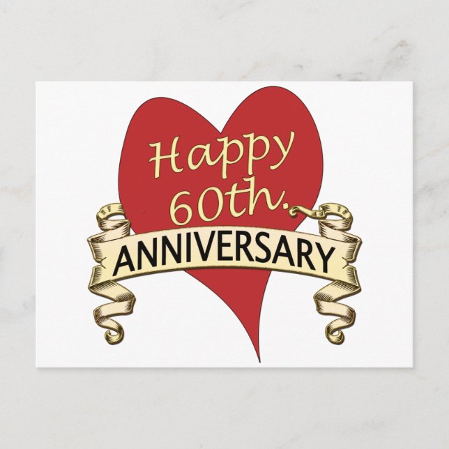 Carte Postale 60 Anniversaire (Devant)