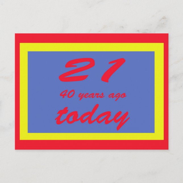 Carte Postale 61 ans (Devant)