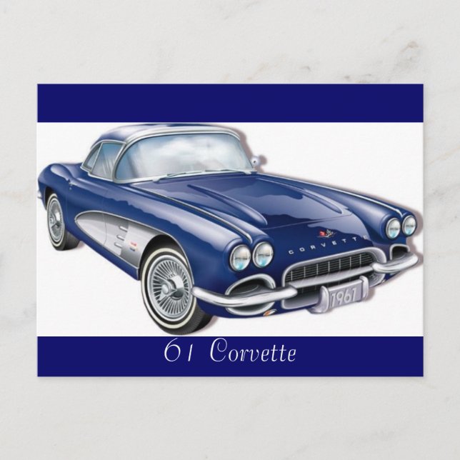 Carte Postale 61CorvetteGlitzie, 61 Corvette (Devant)