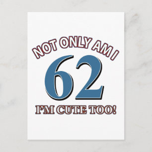 Carte Postale 62 ans Anniversaire
