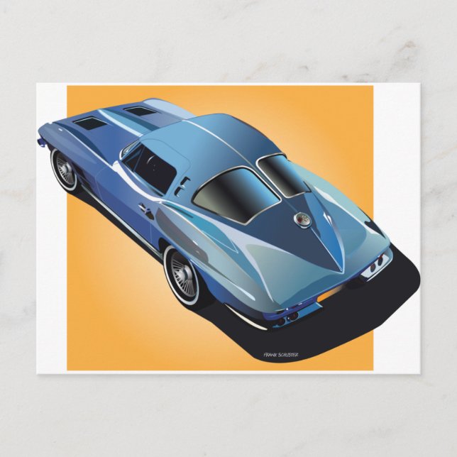 Carte Postale 63_Fenêtre fractionnée_Zone bleujaune (Devant)