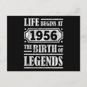 Carte Postale 69 Ans 1956 Naissance d'une Légende 69e Anniversai