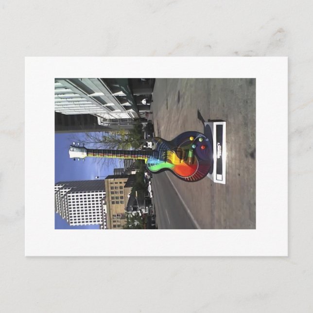 Carte Postale 6ème guitare de rue, Austin series (Devant)