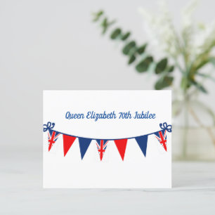 Carte Postale 70e jubilé de la reine Elizabeth