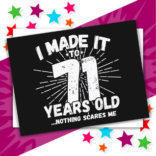 Carte Postale 71 Ans Mème Sarcastique Mème Drôle 71ème Anniversa