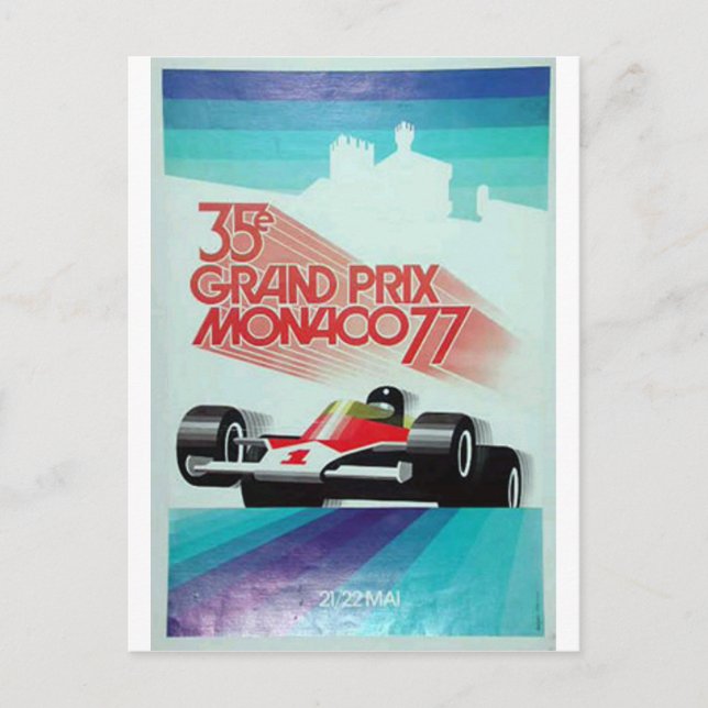 Carte Postale 77 grand prix monoco (Devant)