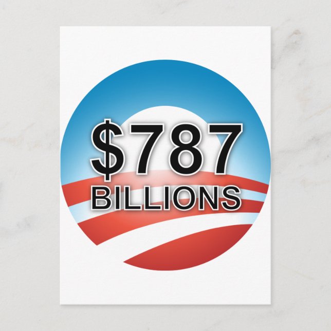 CARTE POSTALE 787 MILLIARDS $ (Devant)