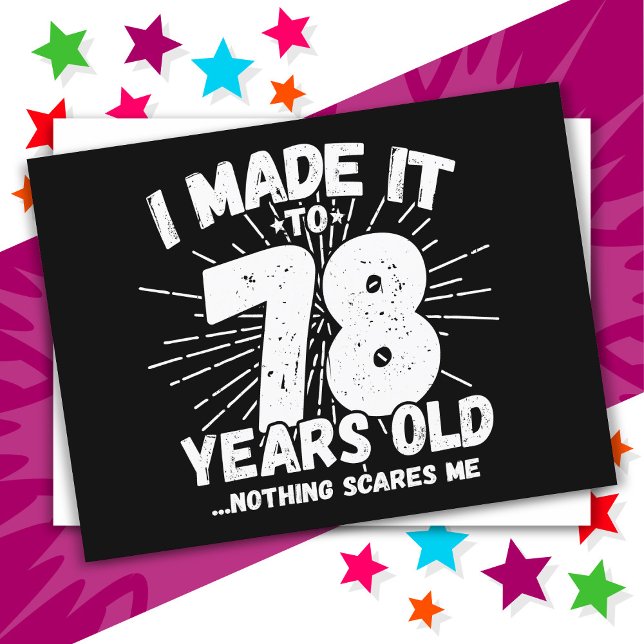 Carte Postale 78 ans drôle mème anniversaire 78 ans (Créateur téléchargé)