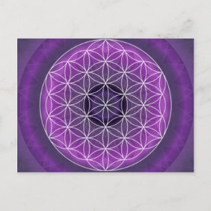 Carte Postale 7 chakra de couronne créée par Tutti