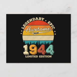 Carte Postale 81 Ans Anniversaire 1944 Cadeau Incroyable Pour 81