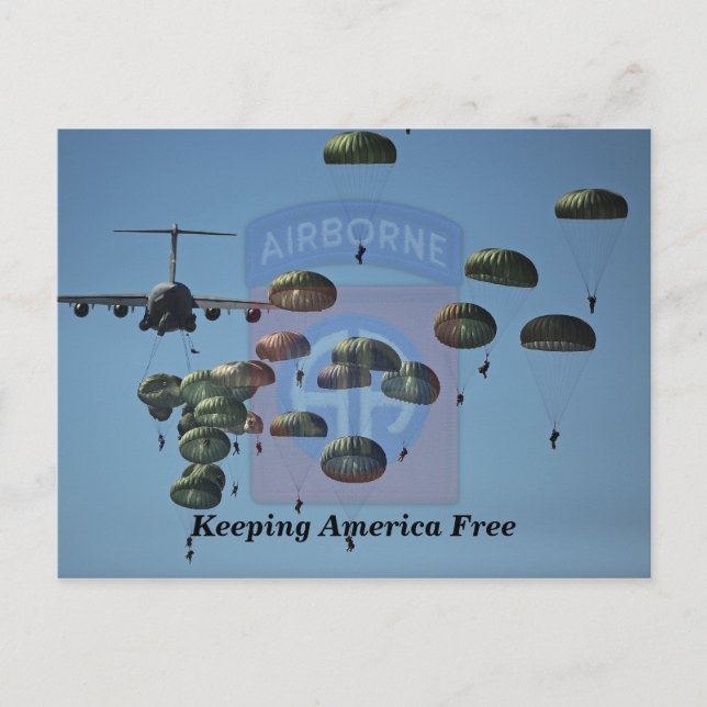 Carte Postale 82e aire de tir aérien du fort Bragg (Devant)