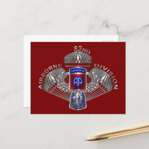 Carte Postale 82e division aéroportée