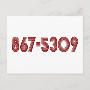 CARTE POSTALE 867-5309