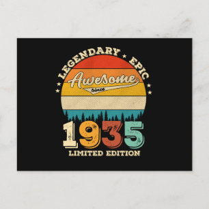 Carte Postale 87 Ans Awesome depuis 1935 87e Anniversaire Cadeau