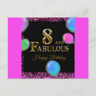 Carte Postale 8e anniversaire 