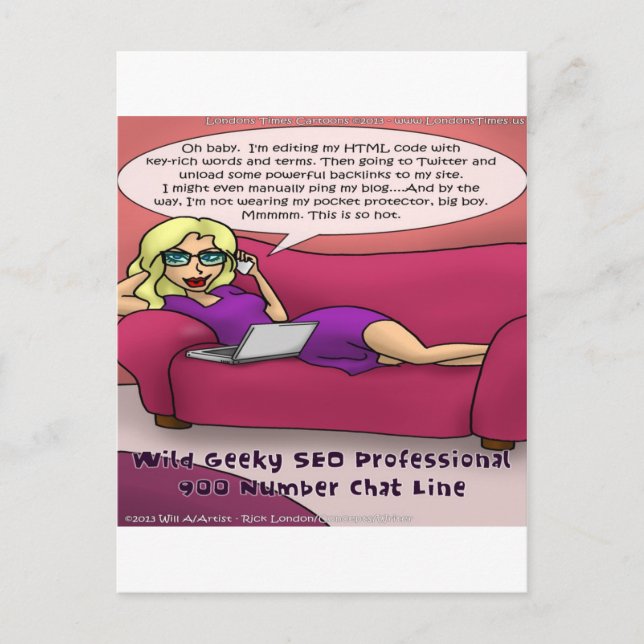 Carte Postale 900 Nombre Geeky SEO Girls Gone (Devant)