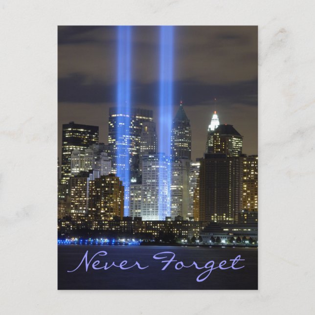 Carte Postale 9 11 N'oubliez jamais, rappelez-vous toujours (Devant)