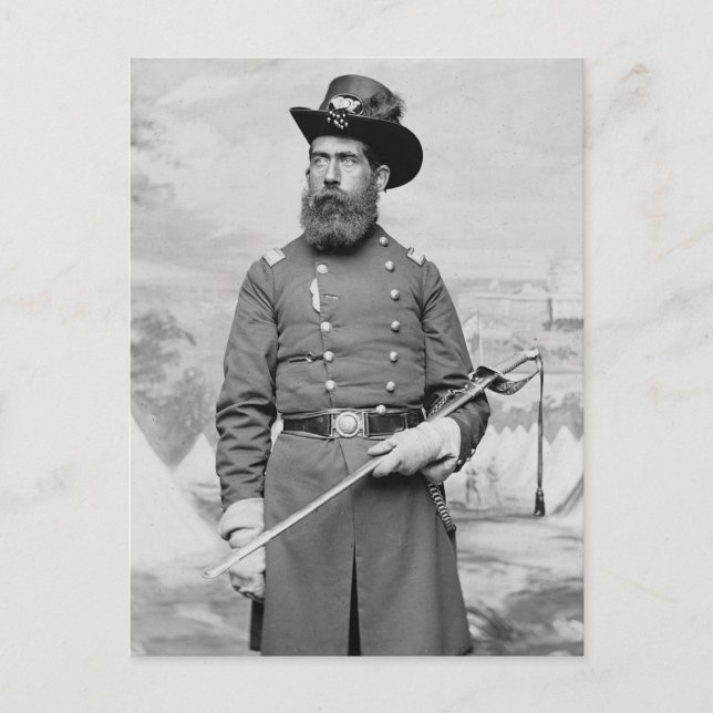 Carte Postale 9e officier du Massachusetts, années 1860 (Devant)