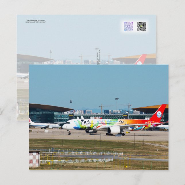Carte Postale A350 Panda Livery (Devant / Derrière)