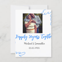 à 50 ans d'anniversaire de mariage feuille bleue p